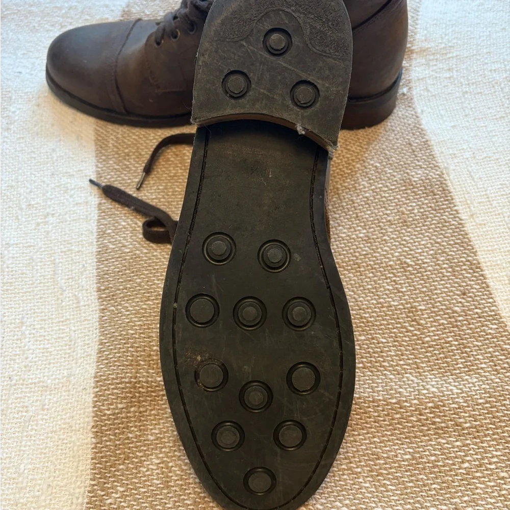 Rhodes Men's Brown Leather Lace-Up Boots